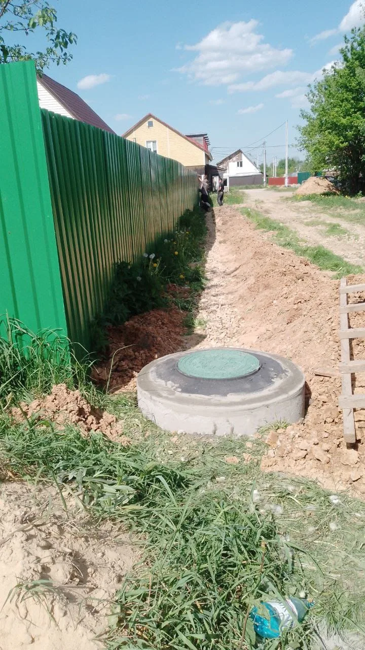 Готовый колодец у дома в Люберецкого района
